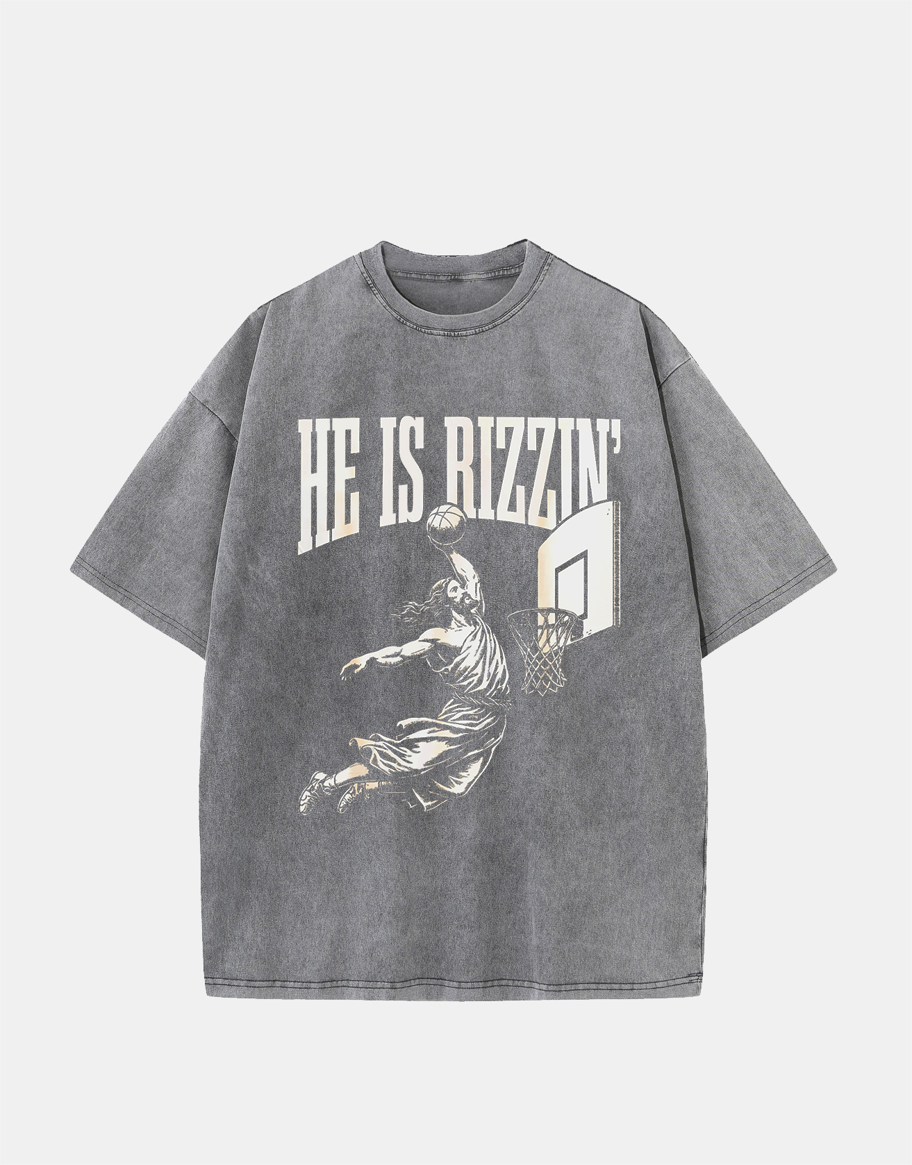He Is Rizzin' Vintage 90s Shirt, Funny Jesus Shirt / TECHWEAR CLUB / Techwear
