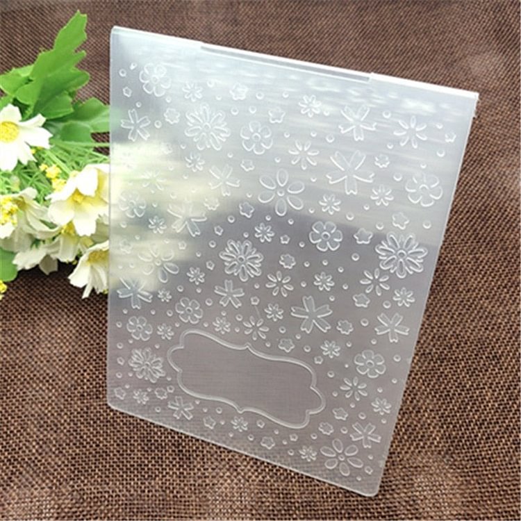 Snowflake message Flower print DIY Plastic Embossing Folders for DIY Scrapbooking Paper Craft/Card Making Decoration Supplies