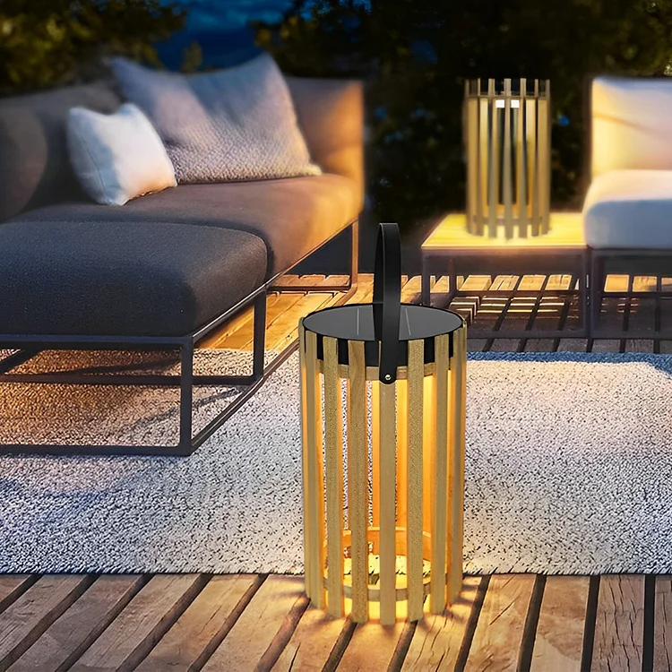 Portable Lantern Design Waterproof LED Modern Solar Outdoor Floor Lamp - Appledas