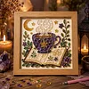 Hot Tea Glass Mosaic DIY Craft Kit &ndash; Framed Halloween Wall Art