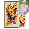 Lightning Pikachu-11CT Stamped Cross Stitch 35*60cm/13.78*23.62in(Big Size)