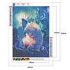 Diamond Painting -DIY Round Drill Kitten Flower