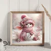 Snowman-Full Embroidery 3 Strands 11CT Stamped Cross Stitch-40*40CM