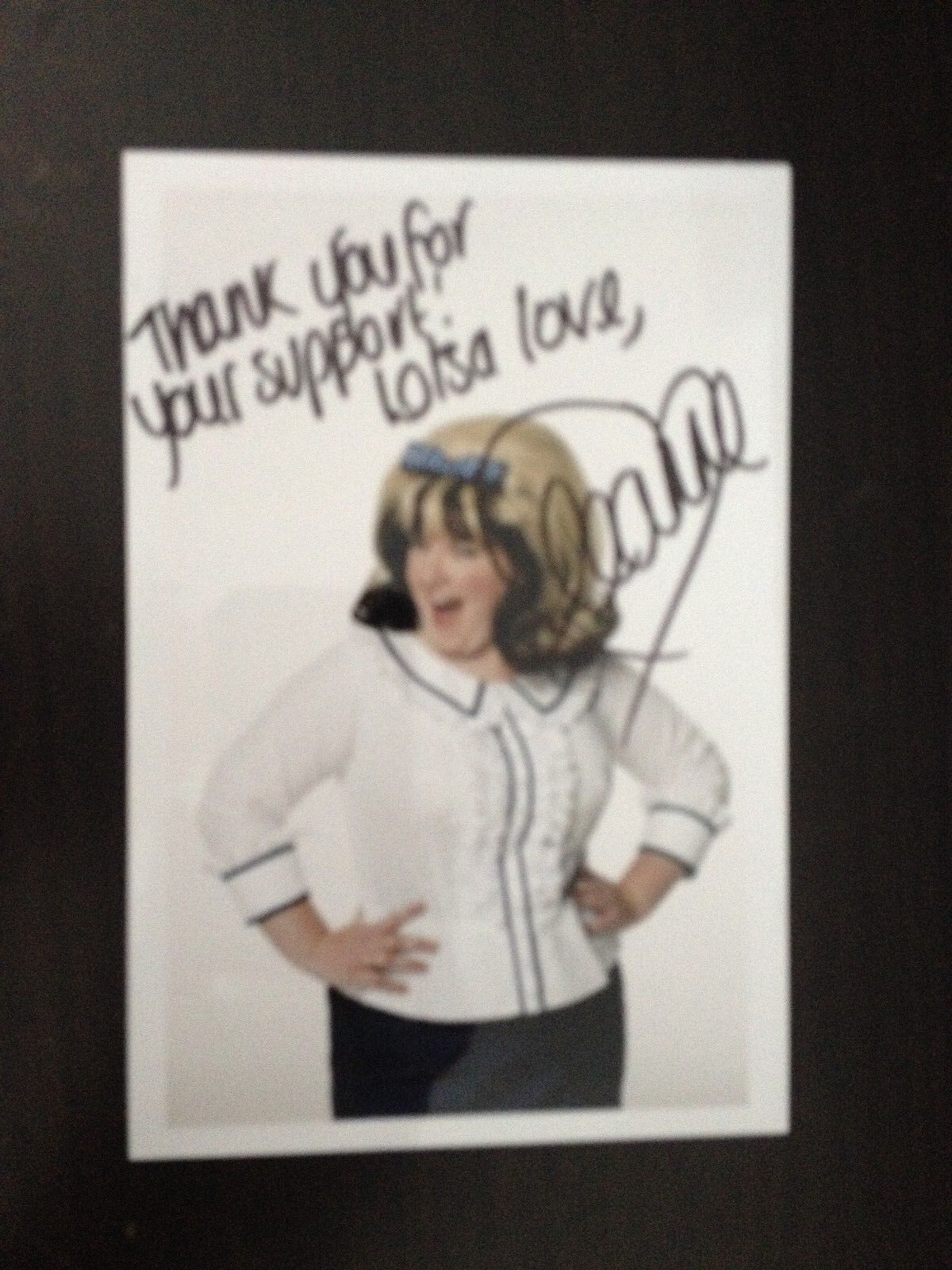 LEANNE JONES - POPULAR ACTRESS - HAIRSPRAY - EXCELLENT SIGNED Photo Poster paintingGRAPH