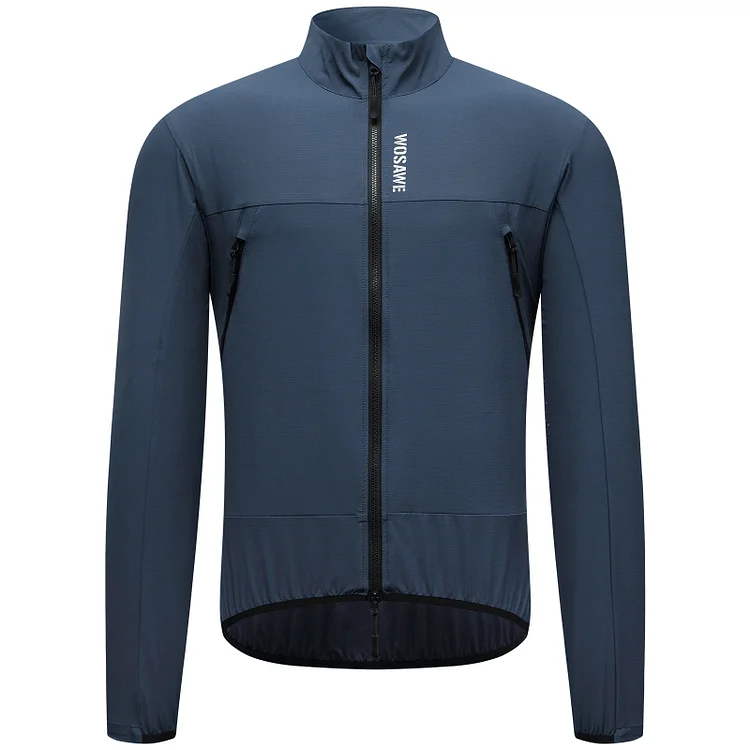 WOSAWE Unisex Bike Jacket Lightweight Reflective Cycling Windbreaker 