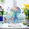 (US Local)Acrylic Special Shape Jellyfish Diamond Painting Desktop Decor Kit