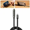 Side-Mounted Phone Charger, 2-in-1 Hidden Stand Charging Cable, 240W Fast Charging Cable with Built-in Phone Stand. Compatible with iPhone 15 and later models, Samsung phones and tablets (C-to-C charging port).