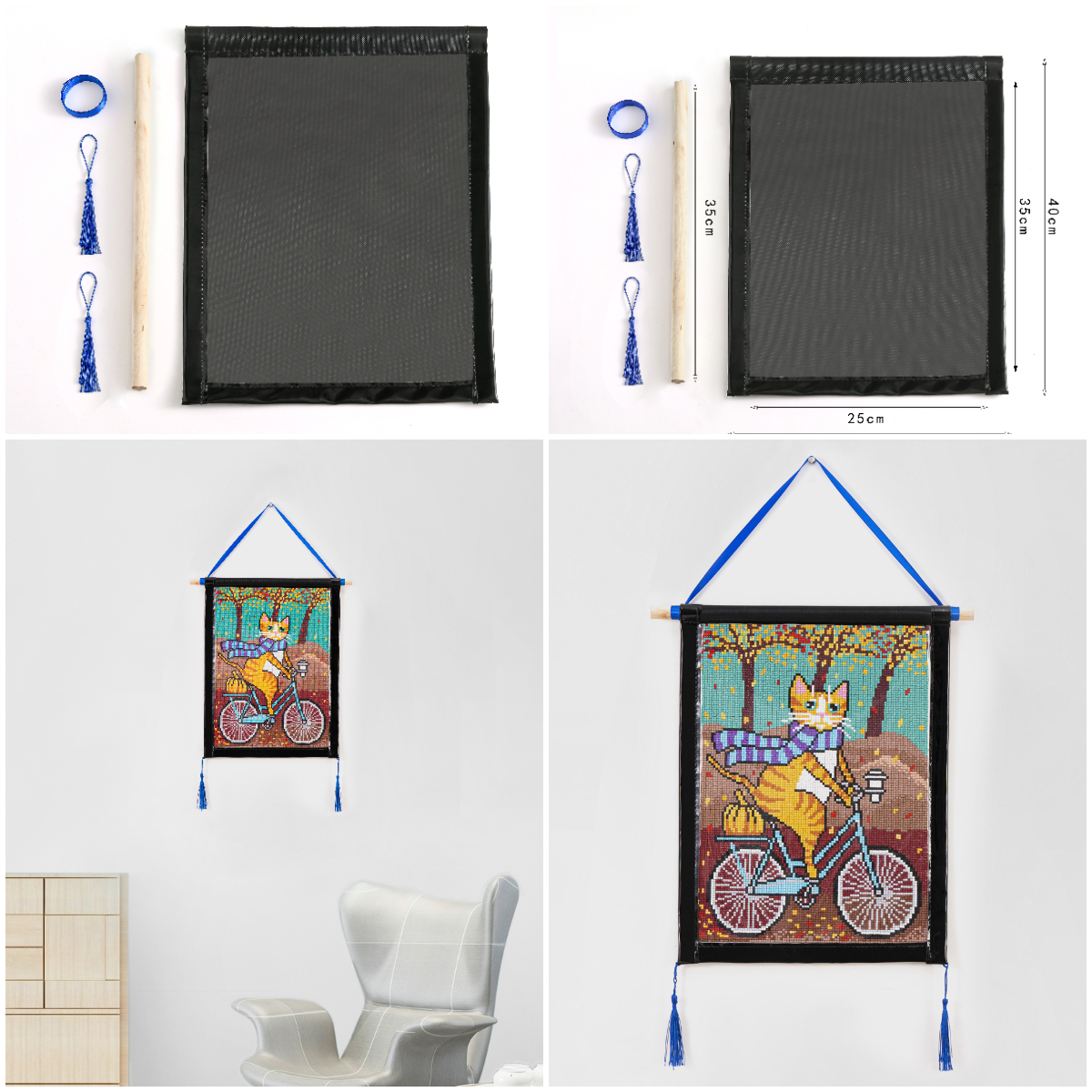 DIY Velcro Self-adhesive Frame for Diamond Painting(2m long*3cm wide)