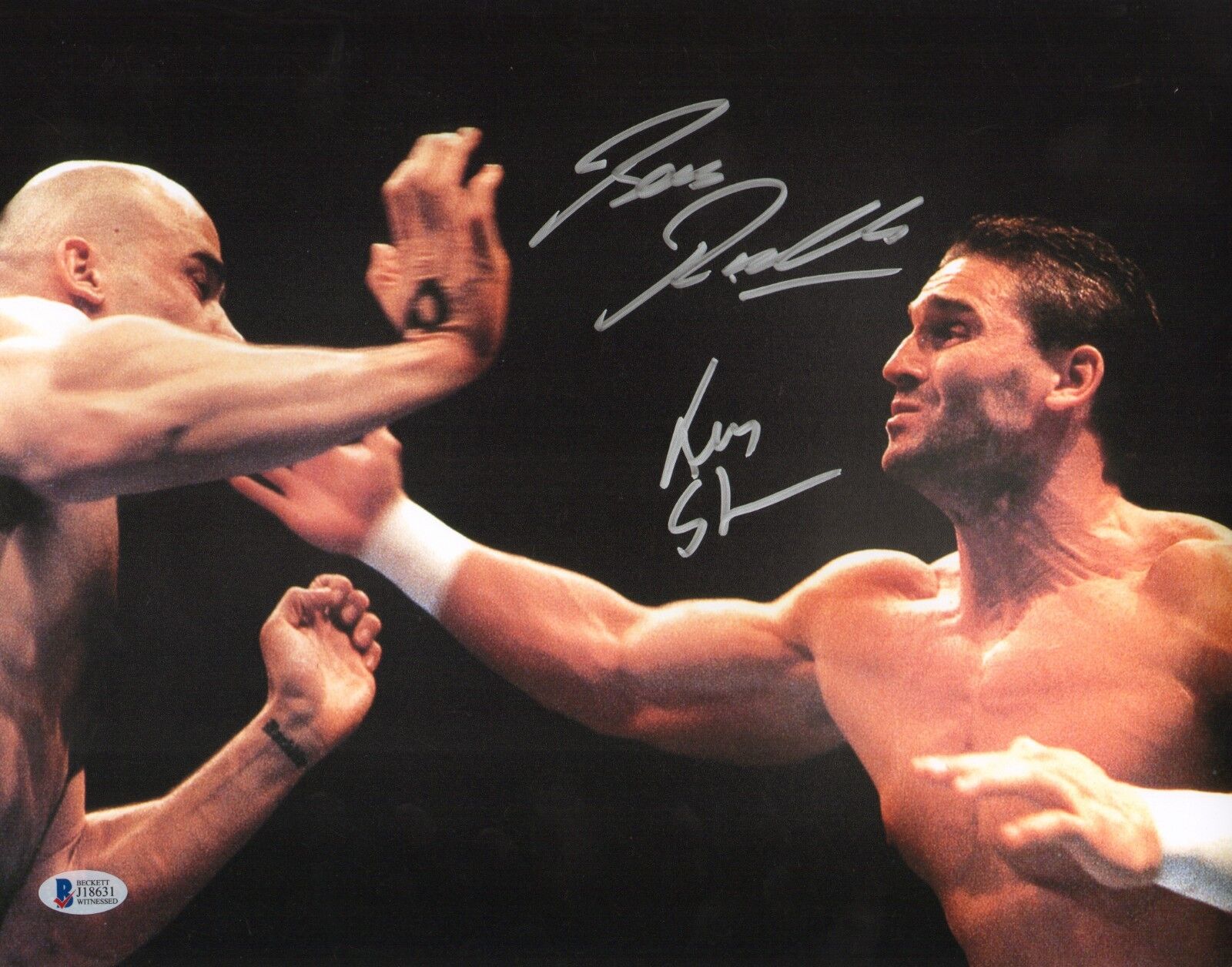 Ken Shamrock Bas Rutten Signed UFC 11x14 Photo Poster painting BAS Beckett COA Pancrase Picture