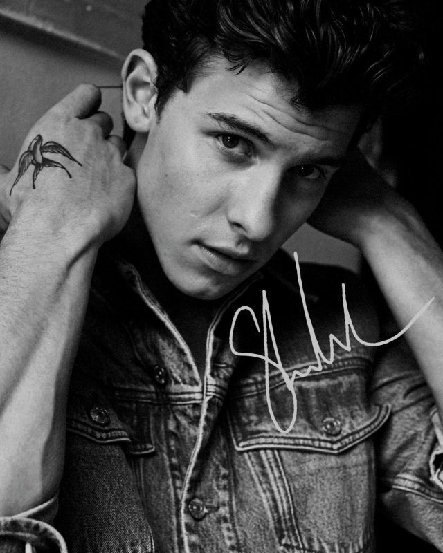 Shawn Mendes Autograph Signed Photo Poster painting Print