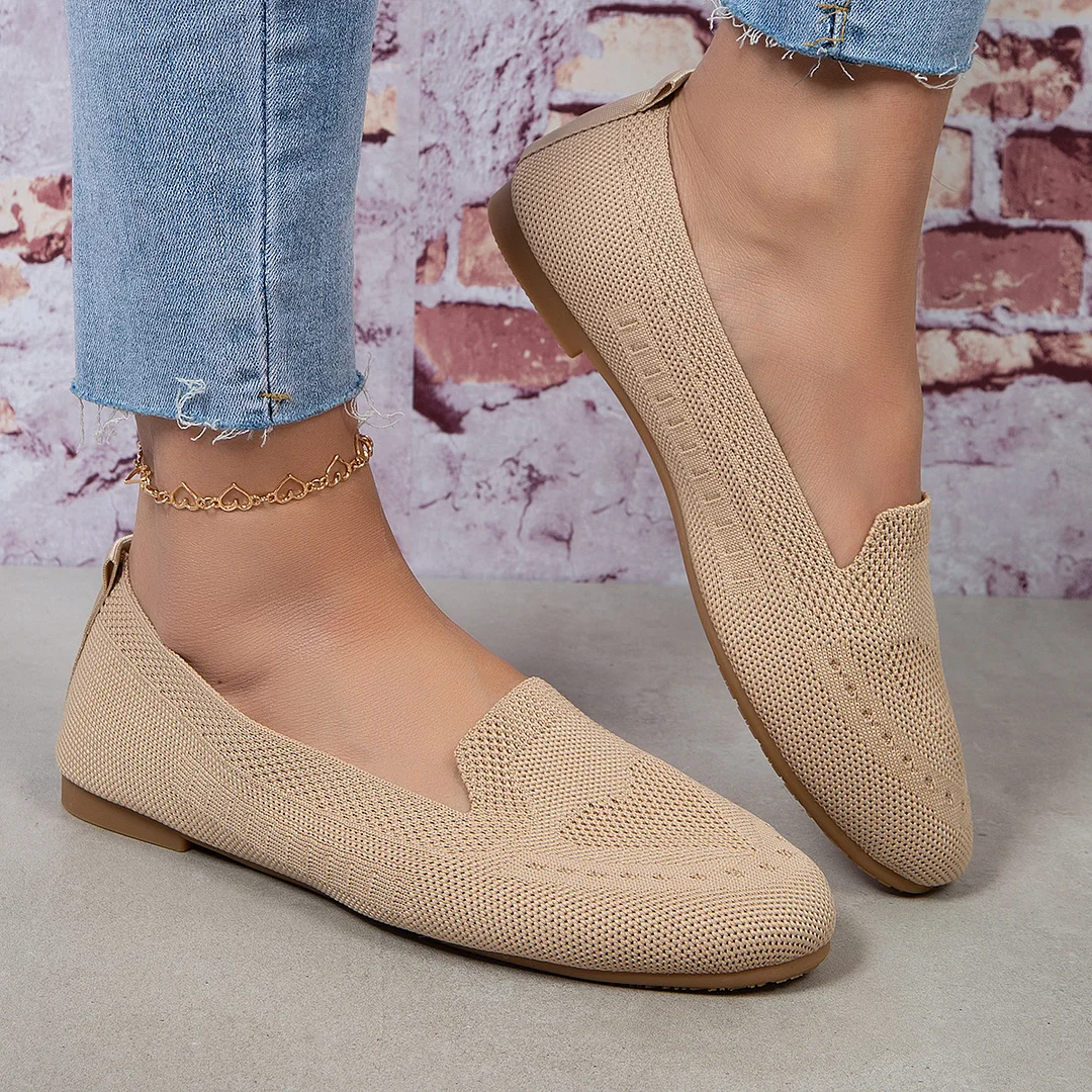 Tanguoant Tanguoant Size Single Shoe Autumn New Style Fly Weave Net Surface Shallow Foot Pedal Lazy Flat Bottom Casual Women's Shoe Tide