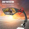 Bicycle Rear View Mirror Wide Range Mirror Adjustable Angle Reflector Anti-Shock