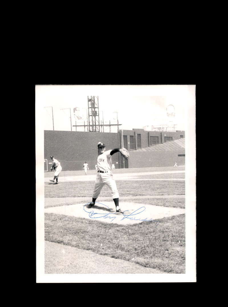 Don Larsen JSA Coa Signed Vintage 4x5 1950`s Yankees Original Photo Poster painting Autograph