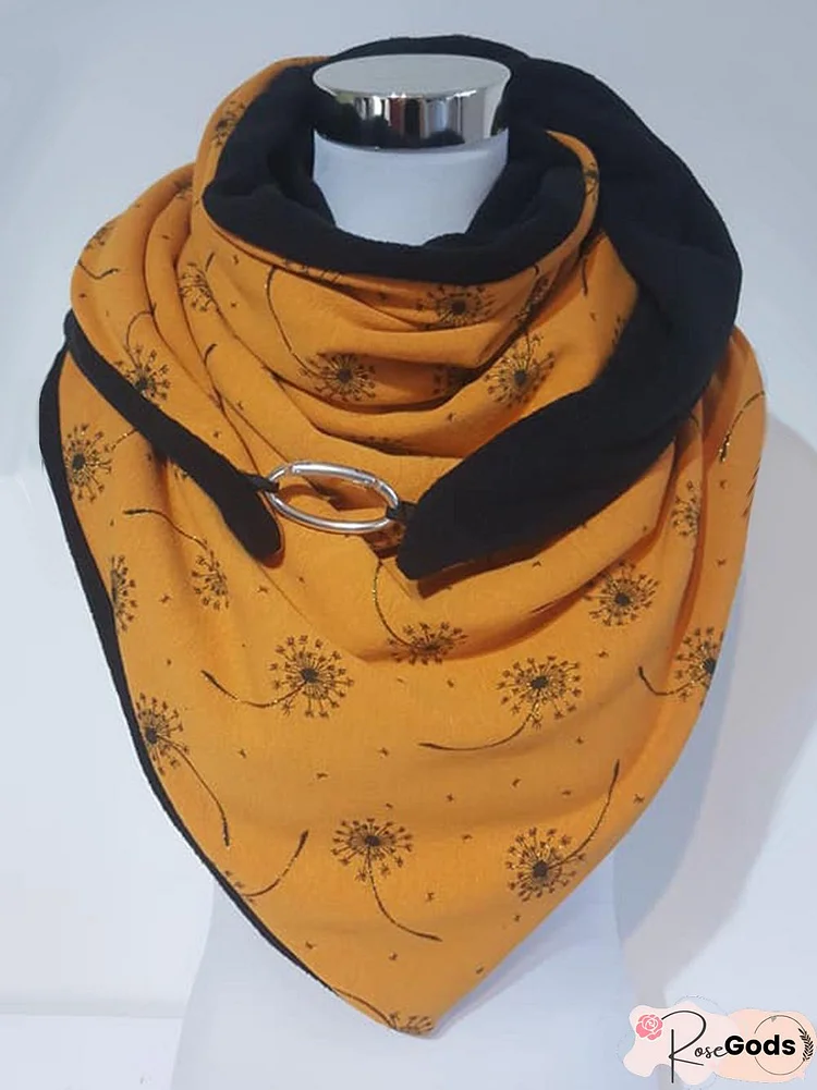 Warm and Chic Dandelion Contrasting Scarf