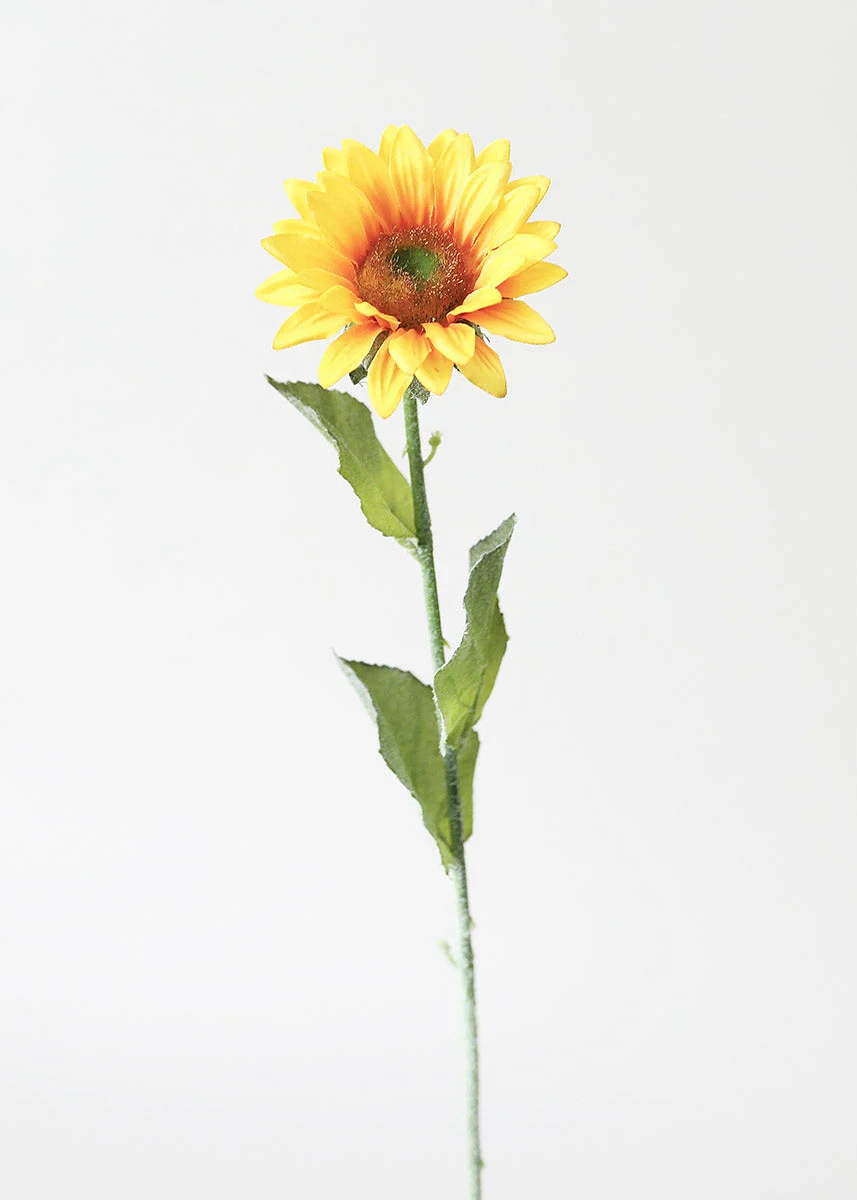 Silk Sunflower in Golden Yellow - 23"