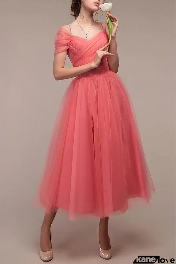 sexy word neck wedding bridesmaid dress