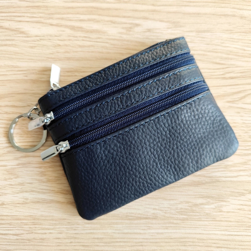 Explosions Genuine Leather Coin Purse Ladies Home Zipper Key Bag Multifunctional Card Bag Coin Coin Coin Bag