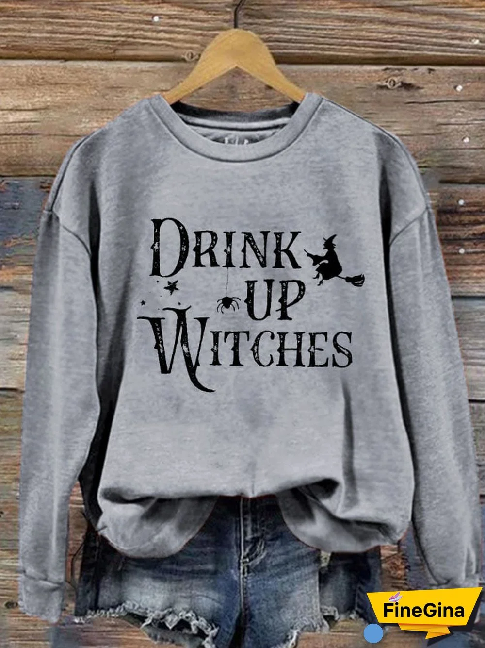 Women's Drink Up Witches Casual Sweatshirt