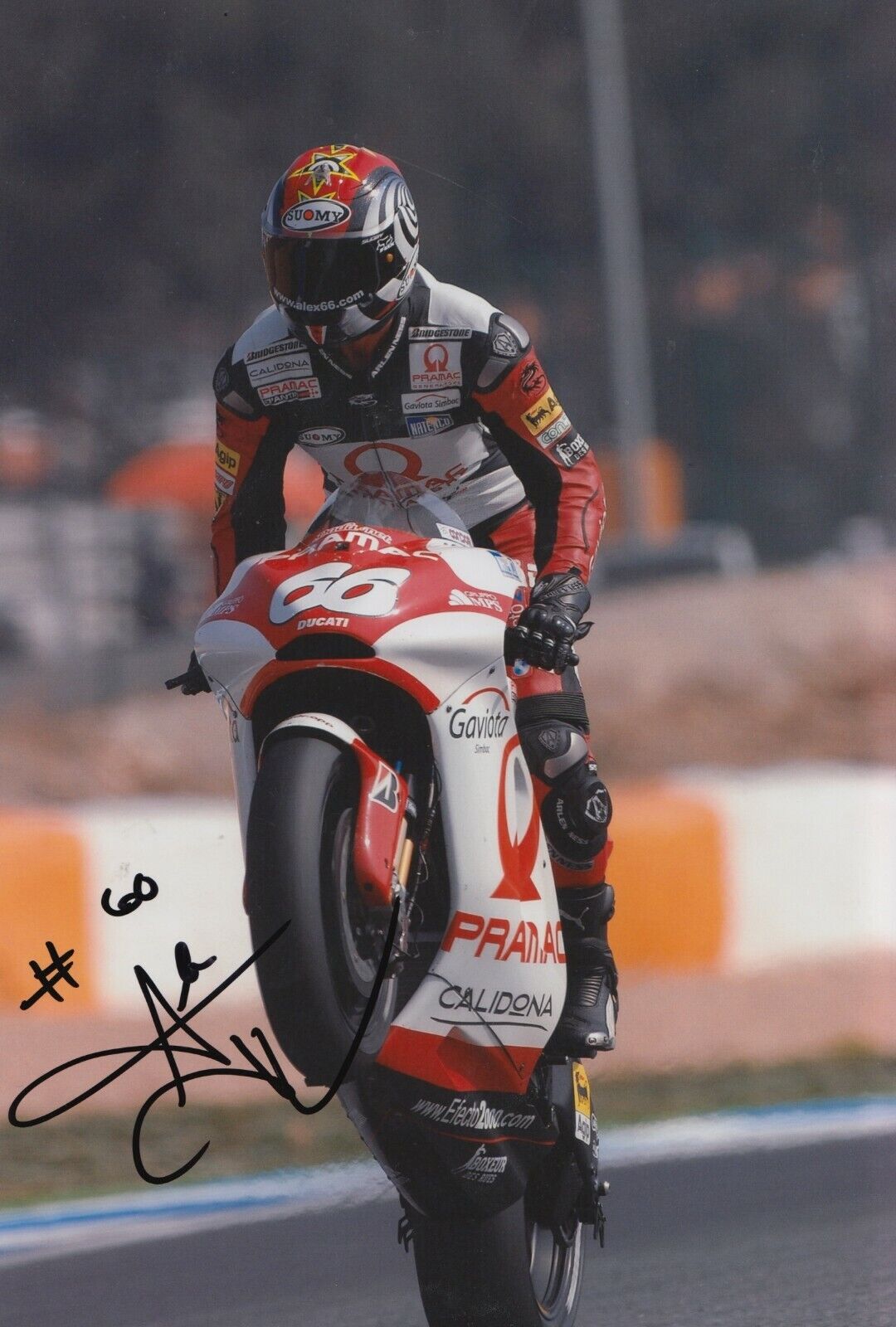 Alex Hofmann Hand Signed 12x8 Photo Poster painting - MotoGP Autograph 4.