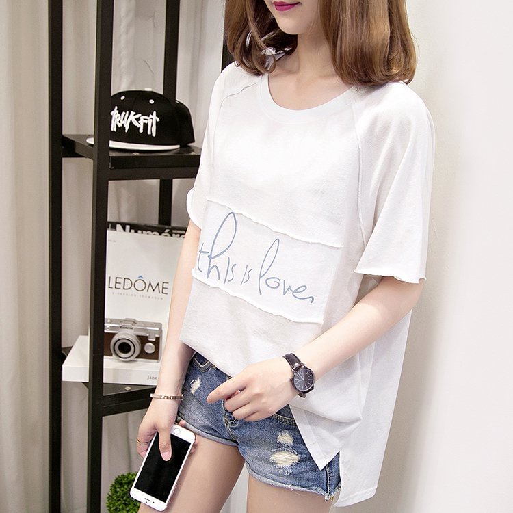 Letter Printed Long Sleeve Shirts & Tops