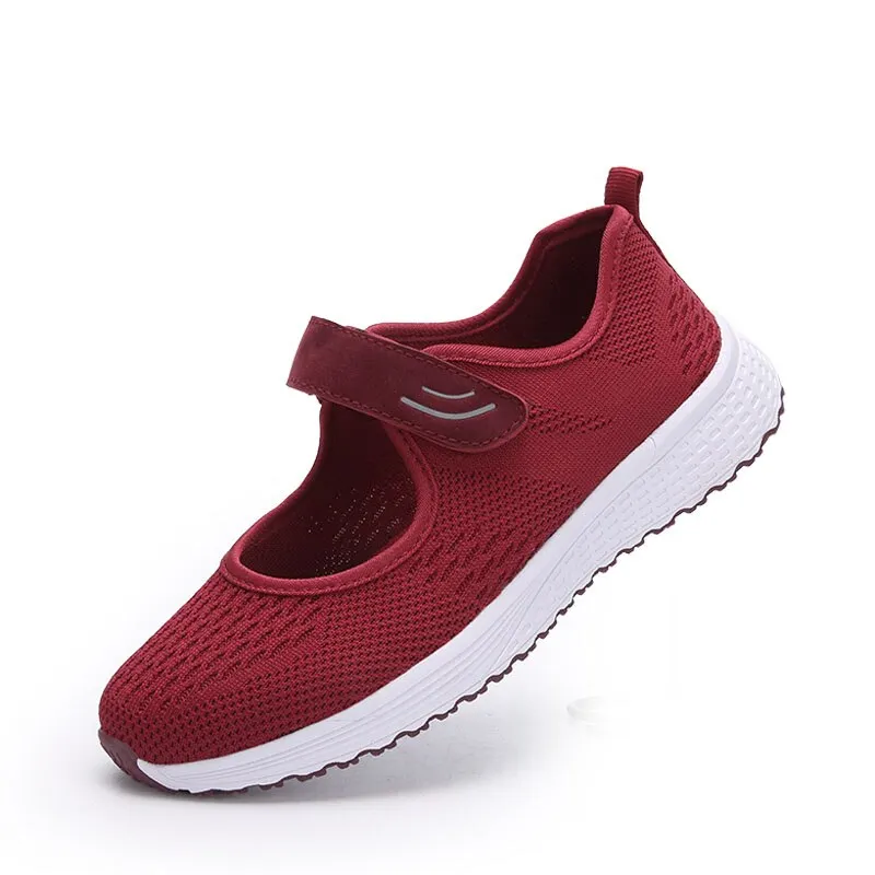 MWY Fashion Breathable Women Vulcanize Sneakers Comfortable Flying fabrics Spring Casual Shoes Female Mesh Plus Size Ladies Shoe
