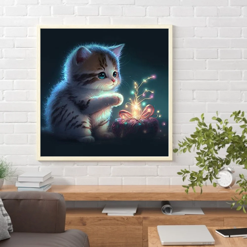 Diamond Painting - Full Round Drill - Cat(Canvas|30*30cm)