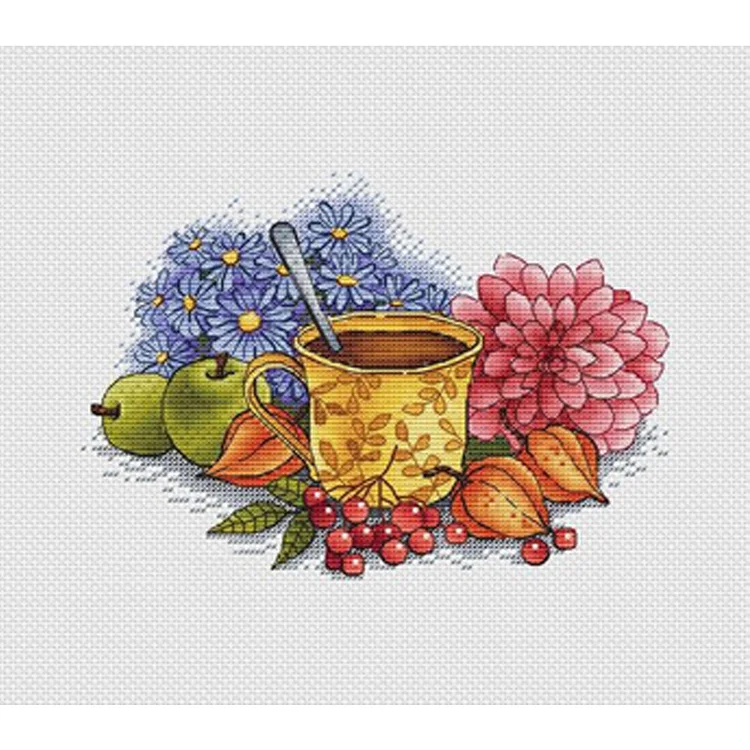 Kitchen Accessories 11CT Stamped Cross Stitch 25*21CM