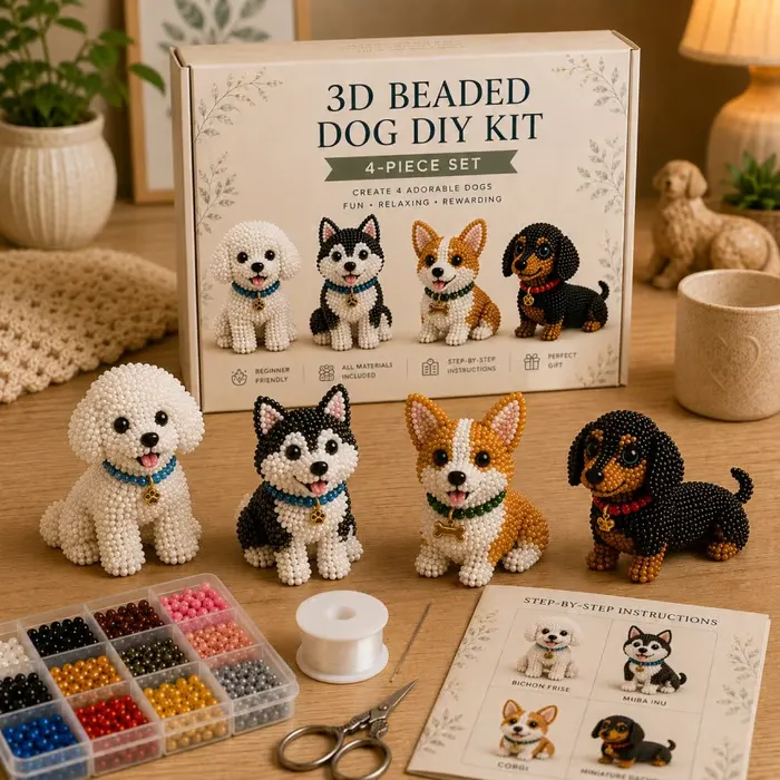 ✨Last Day 49% OFF✨-🧵✨🐾 3D Beaded Pet DIY Kit