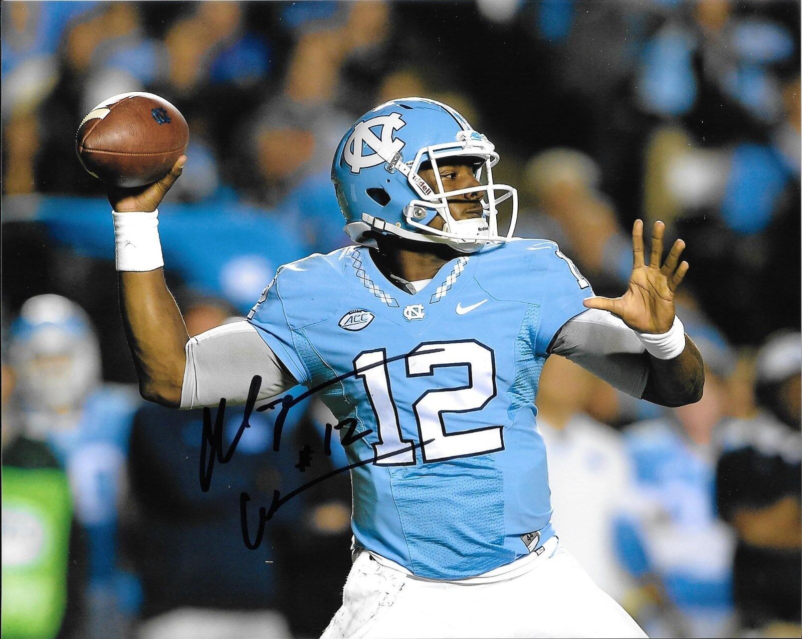 MARQUISE WILLIAMS HAND SIGNED NORTH CAROLINA TAR HEELS 8X10 Photo Poster painting W/COA UNC