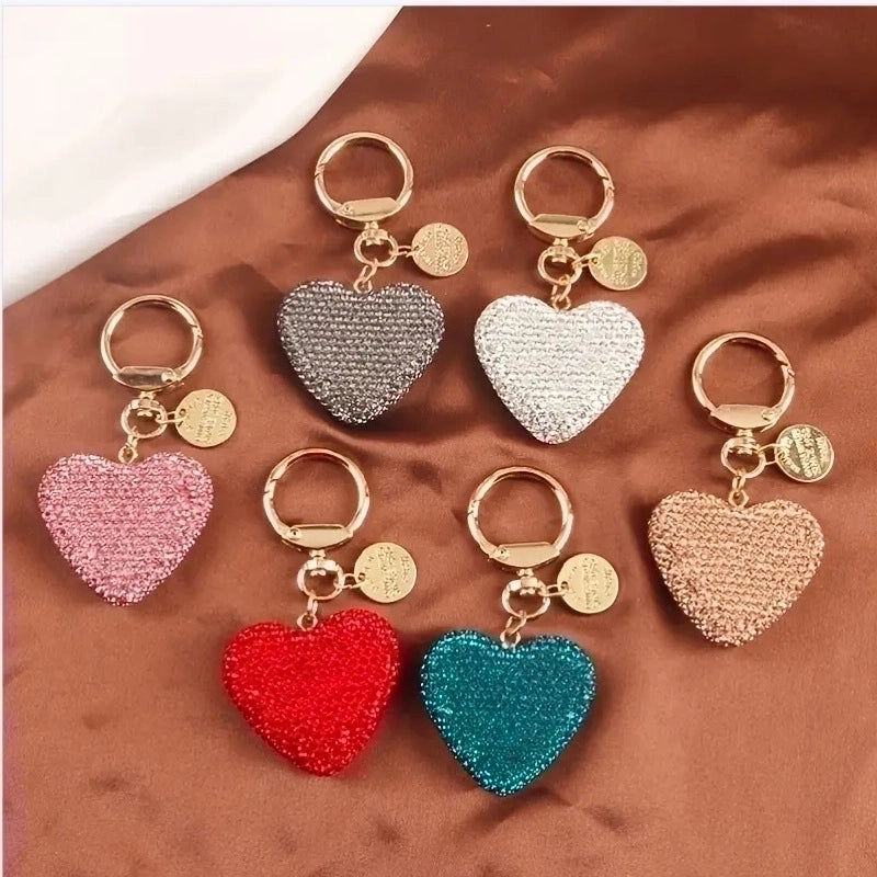 Retro Streetwear Heart Shape Alloy Women’s Bag Pendant Keychain