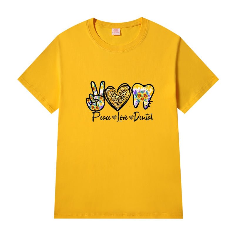 Short Sleeve Crew Neck Be Kind Letter Printed T-shirt