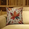 Maple Leaves-11CT Stamped Cross Stitch Pillowcase 45*45cm tapestrymarket