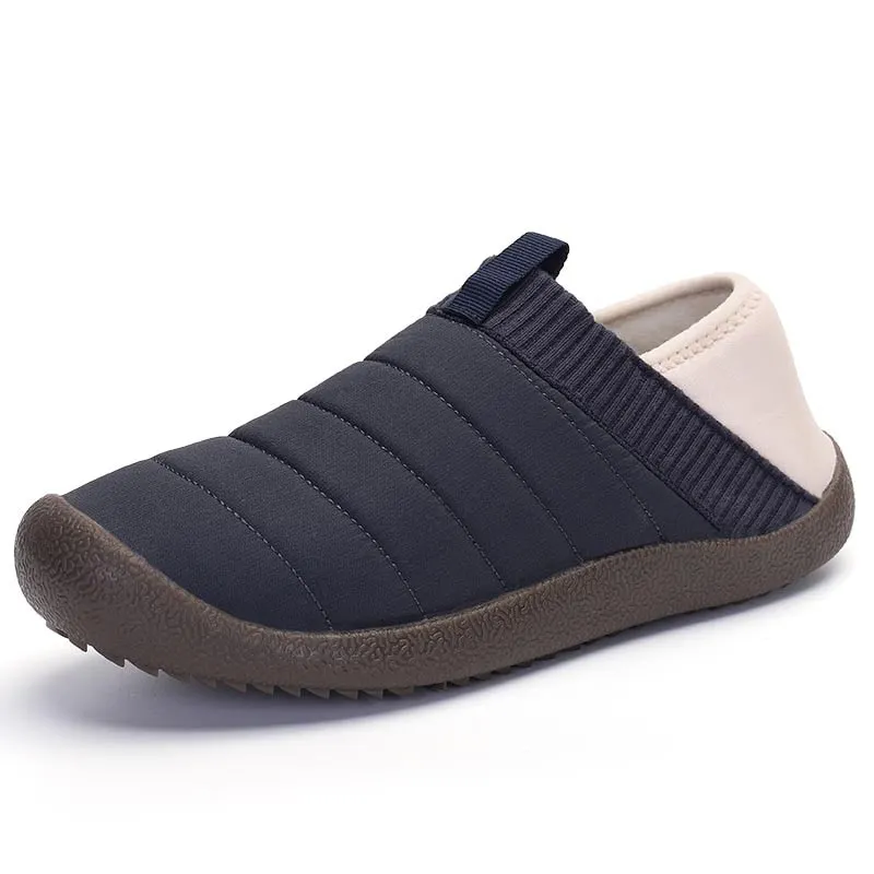 Winter Slippers Warm Men Shoes Waterproof Couples Casual Shoes Non-Slip Plush Cotton Indoor Outdoor Cozy Home Slides Big Size 48