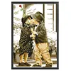 【Limited Stock Sale】Boy Girl-Partial 9CT Stamped Cross Stitch Bead Embroidery 30*43cm tapestrymarket