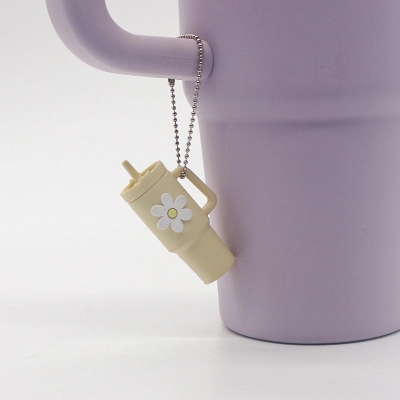 Cartoon Style Floral Soft Glue Unisex Cup Ornaments