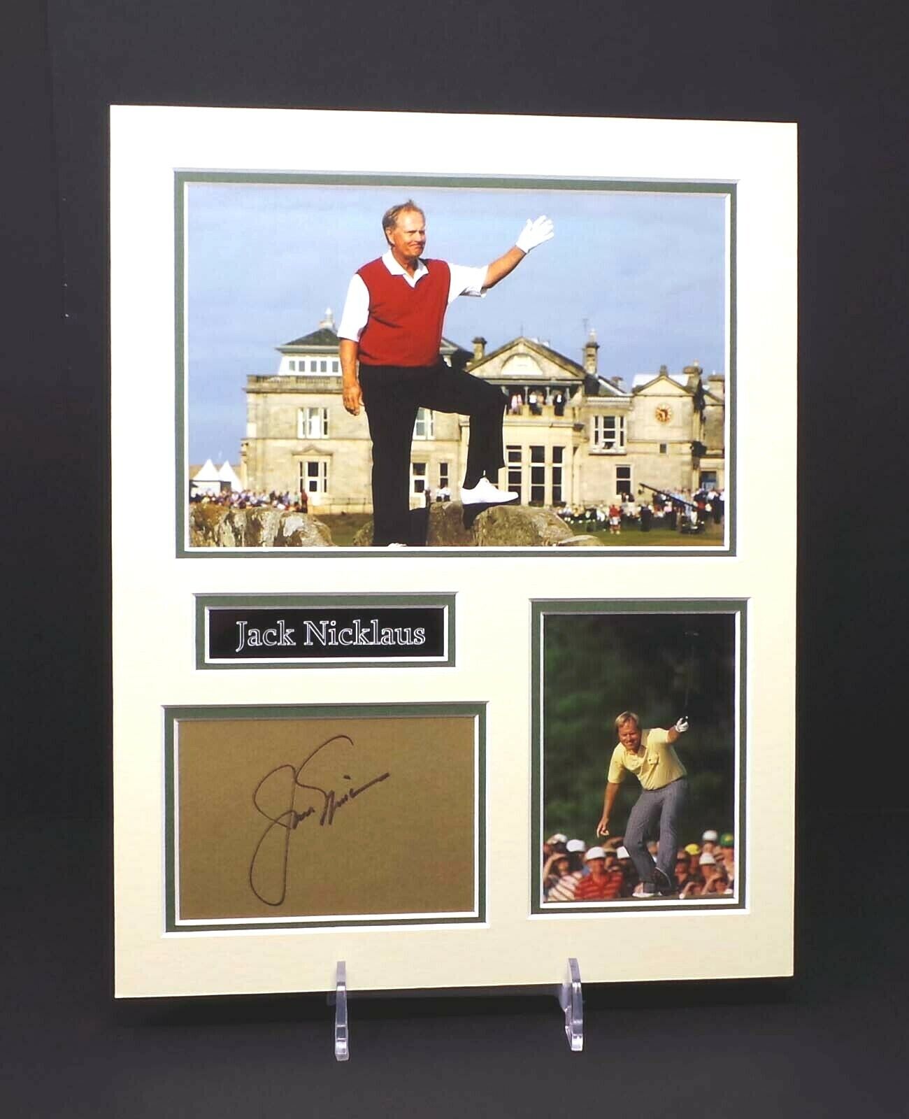 Jack NICKLAUS Signed Mounted Photo Poster painting Display AFTAL RD COA Golf The Golden Bear