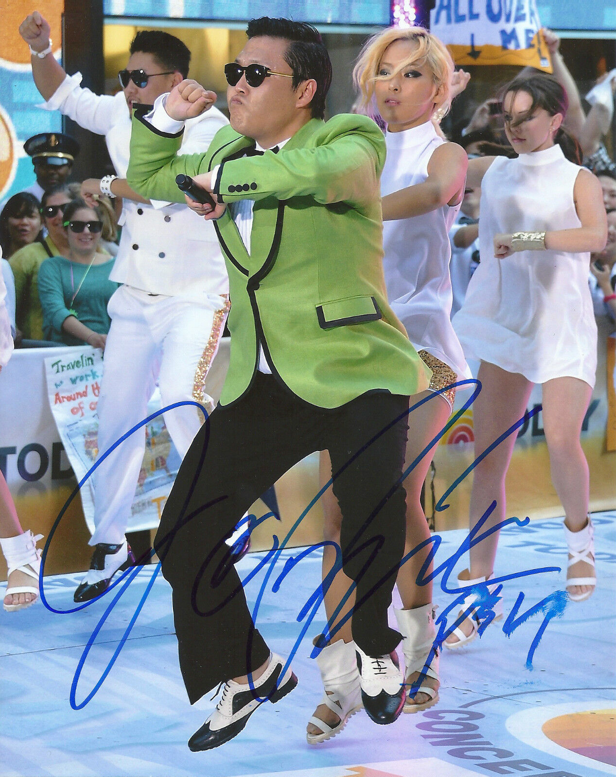 PSY 'GANGNAM STYLE-SEXY LADY' PARK JAE-SANG SIGNED 8X10 PICTURE 1 *COA