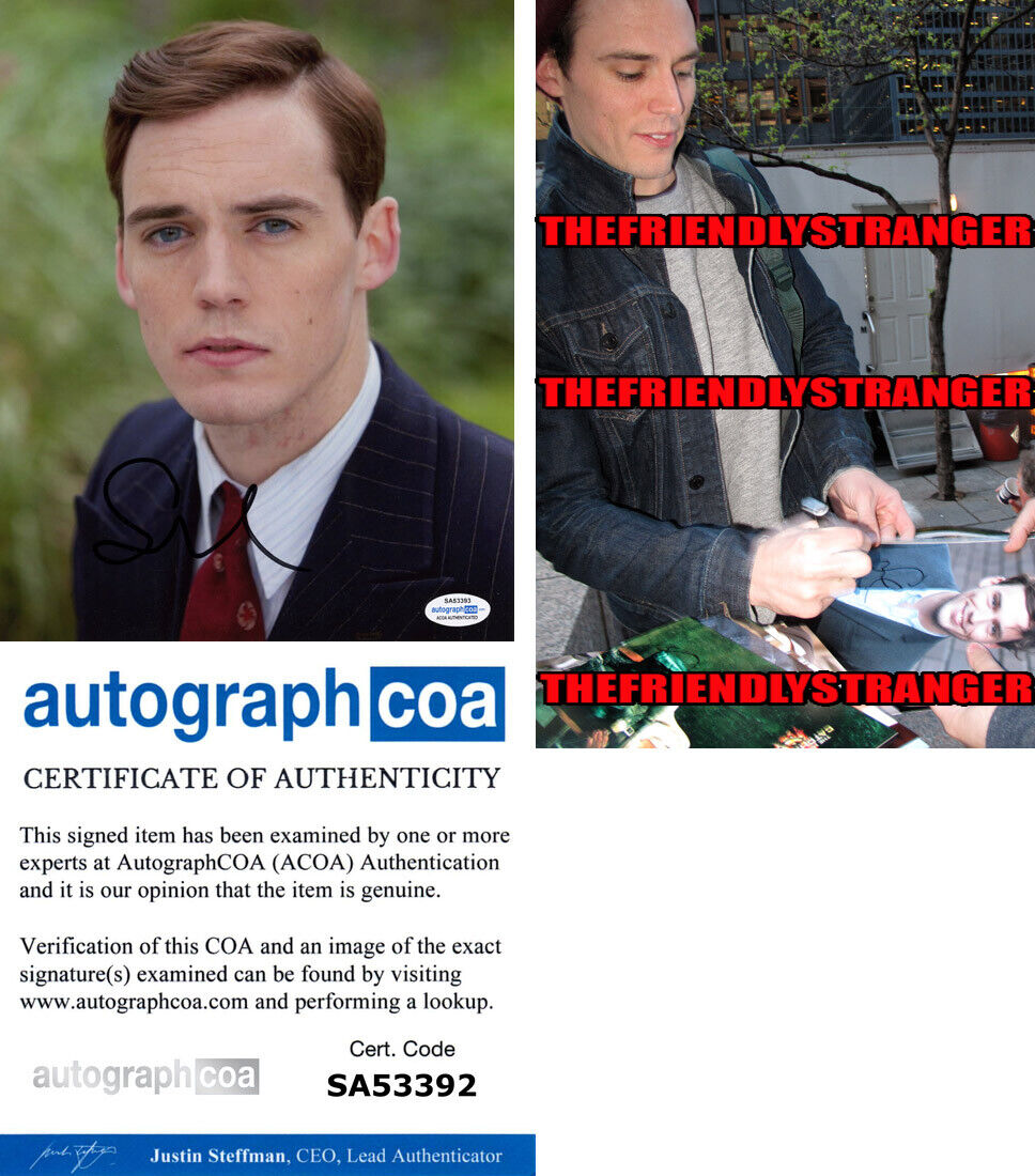 SAM CLAFLIN signed Autographed 8X10 Photo Poster painting m PROOF Hot SEXY Hunger Games ACOA COA