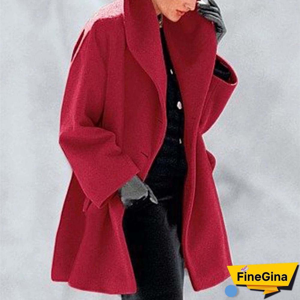 New Warm Women Fashion Multi-Color Shawl Collar Coat Jacket Casual Fleece Coat Down Jacket