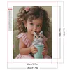Diamond Painting -DIY Full Square Drill Pet Girl(45x55cm)