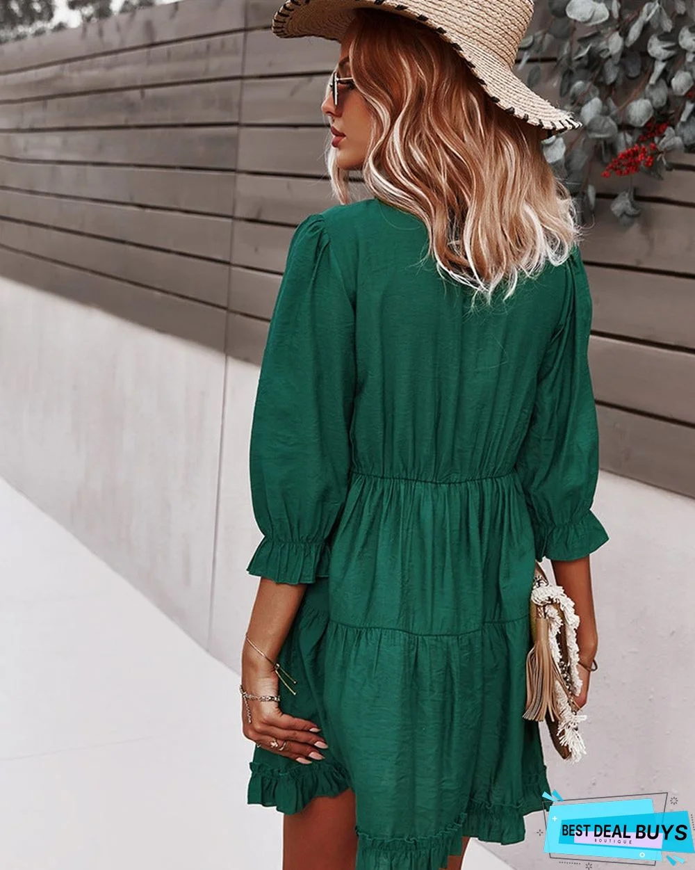 V-Neck Sexy Dress Casual Holiday Style