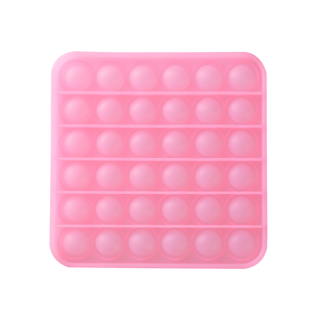 

Silicone Square Push Bubble Kids Autism Toy Luminous Stress Relief Fidget, 501 Original