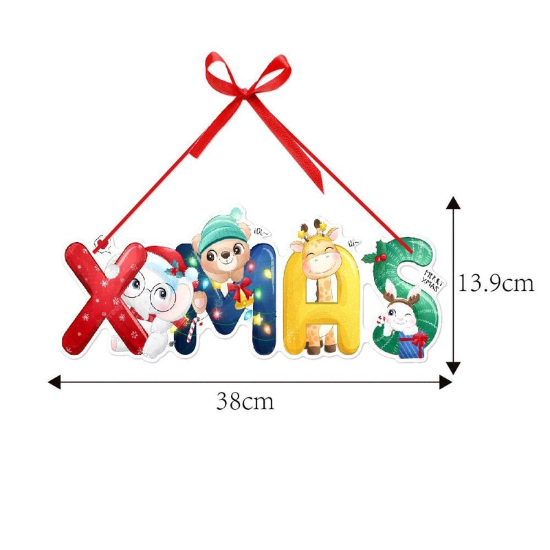 Christmas Cute Minimalist Color Block Holiday Daily Hanging Ornaments Decorative Props4