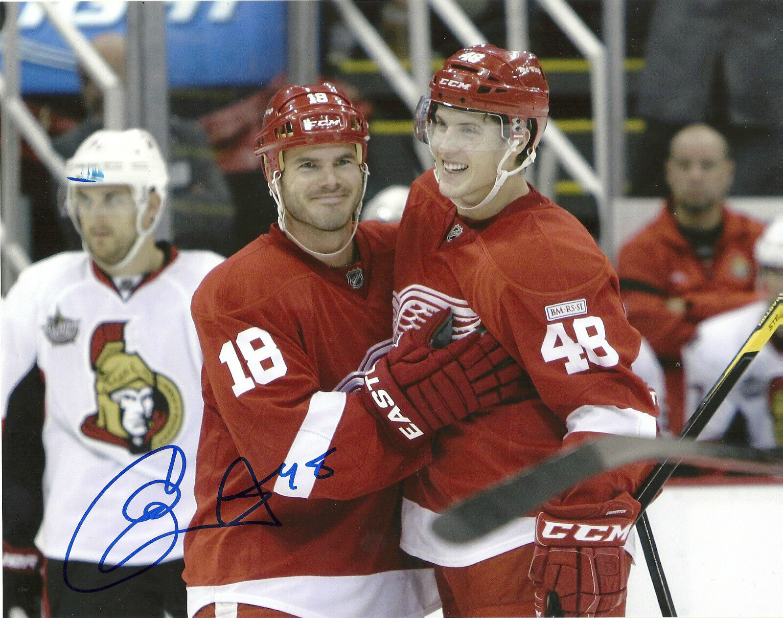 CORY EMMERTON DETROIT RED WINGS SIGNED 8X10 Photo Poster painting 1