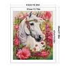 (US Only)Horse Printed Cross Stitch Kit 43x55cm DIY 14CT Thread Art Needlework Wall Decor