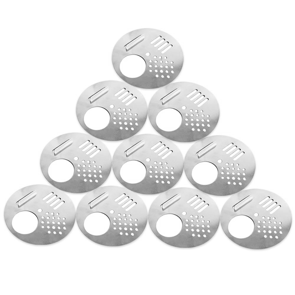 

10pcs Round Stainless Steel Bee Nest Door Beehive Entrance Disc Gates Vent, 501 Original