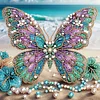 Papillon de plage-peinture diamant en forme sp&eacute;ciale-30*30cm