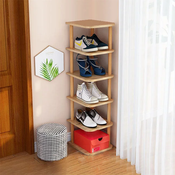 Simple Single-Row Seam Multi-Layer Space-Saving Small Shoe Cabinet
