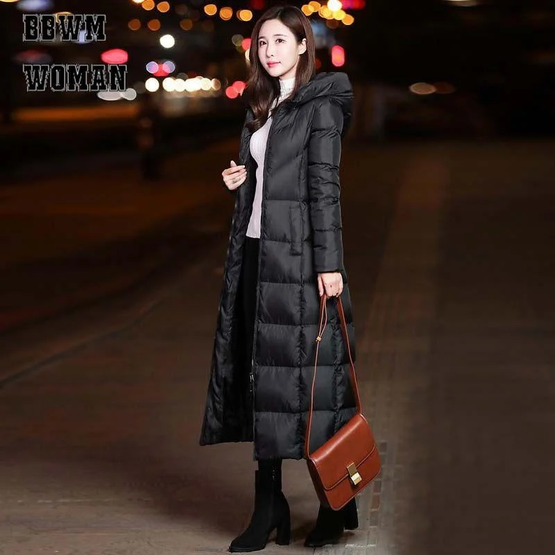 2019 Black Color Long Style Women Parkas Winter Padded Female Coat