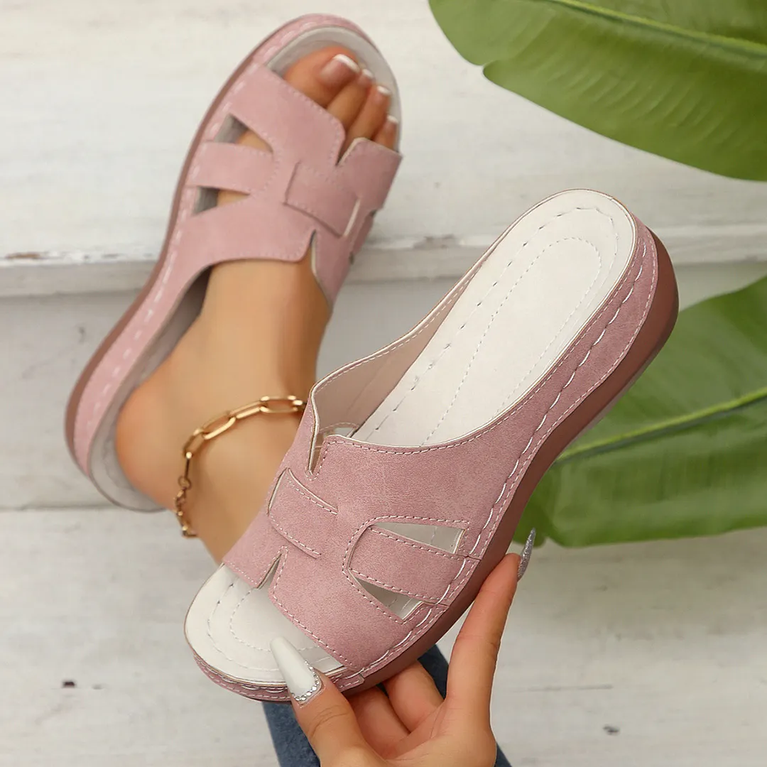 Breakj Breakj Polyurethane Sole Slippers Women's 2025 Summer New Large-Size Women's Cool Drag Slopes And Women's Shoes